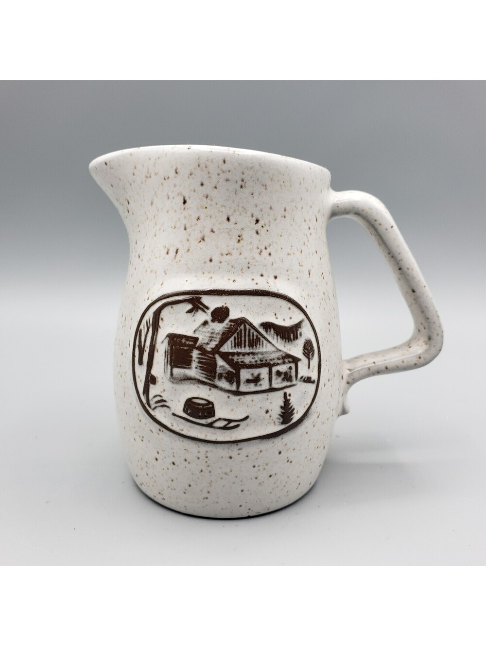 Vintage Onion River Pottery Creamer Milk Jug Pitcher 4 oz Vermont Cabin